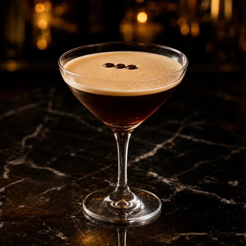 Drink Espresso Martini preparado pela Dudu Drinks
