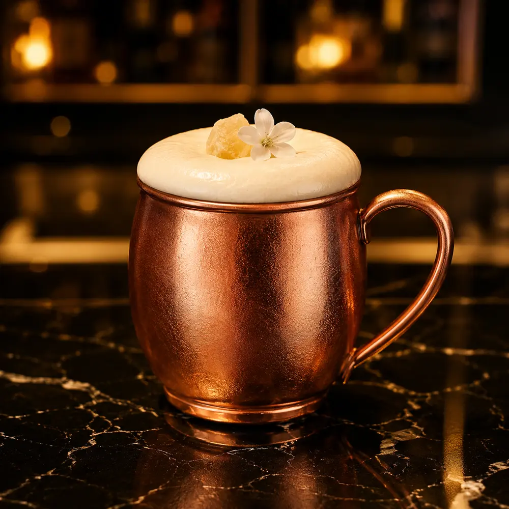 Drink Moscow Mule preparado pela Dudu Drinks