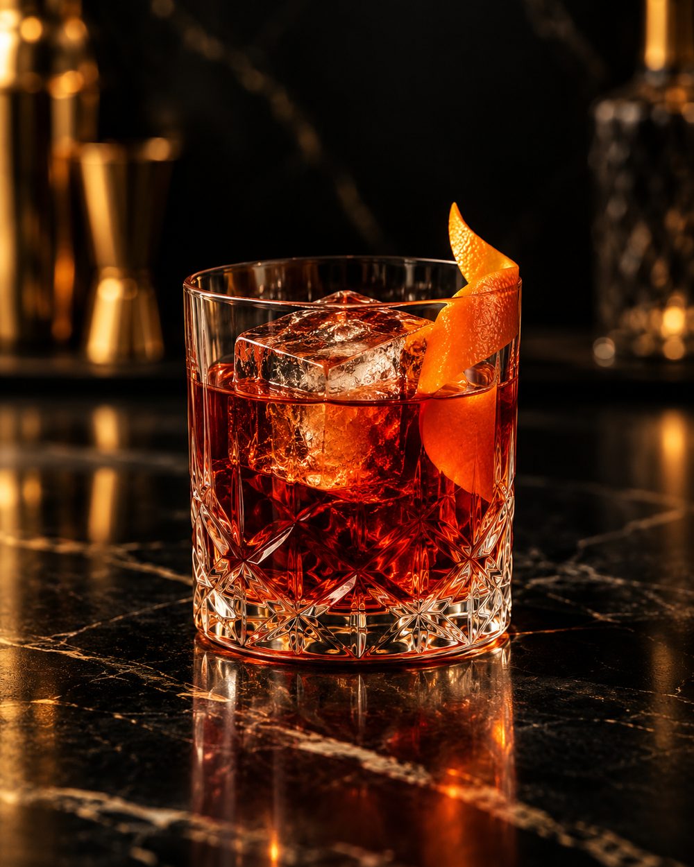 Negroni preparado para o evento